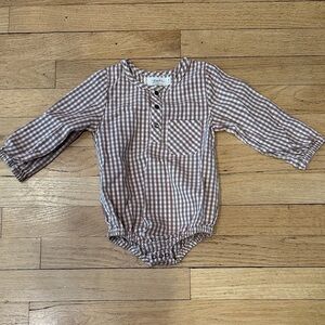Pehr Gingham Baby Bodysuit - size 12-18m